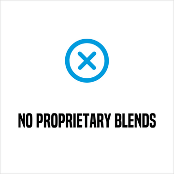 no proprietary blends