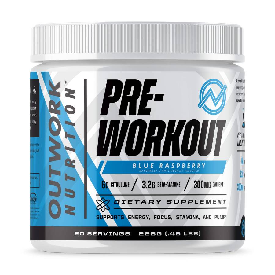 Blue Raspberry flavored pre-workout