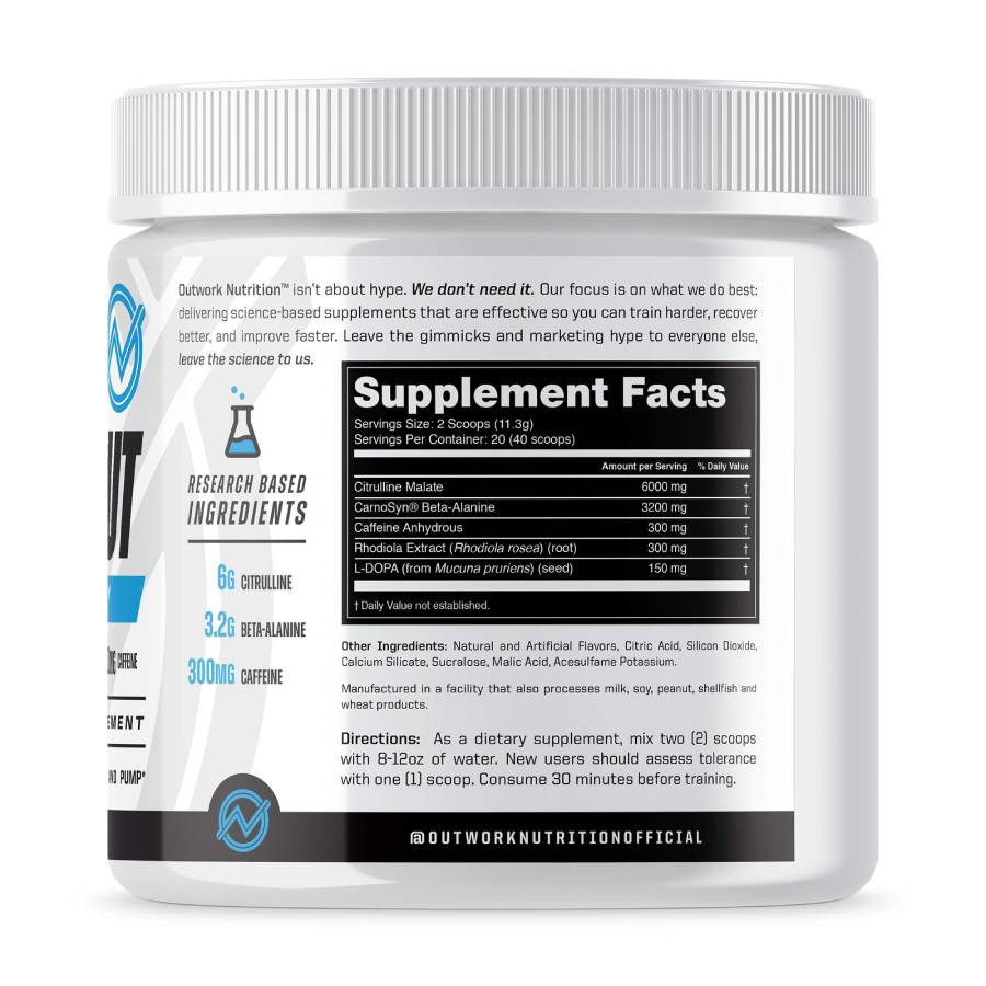 blue raspberry pre-workout supplement facts