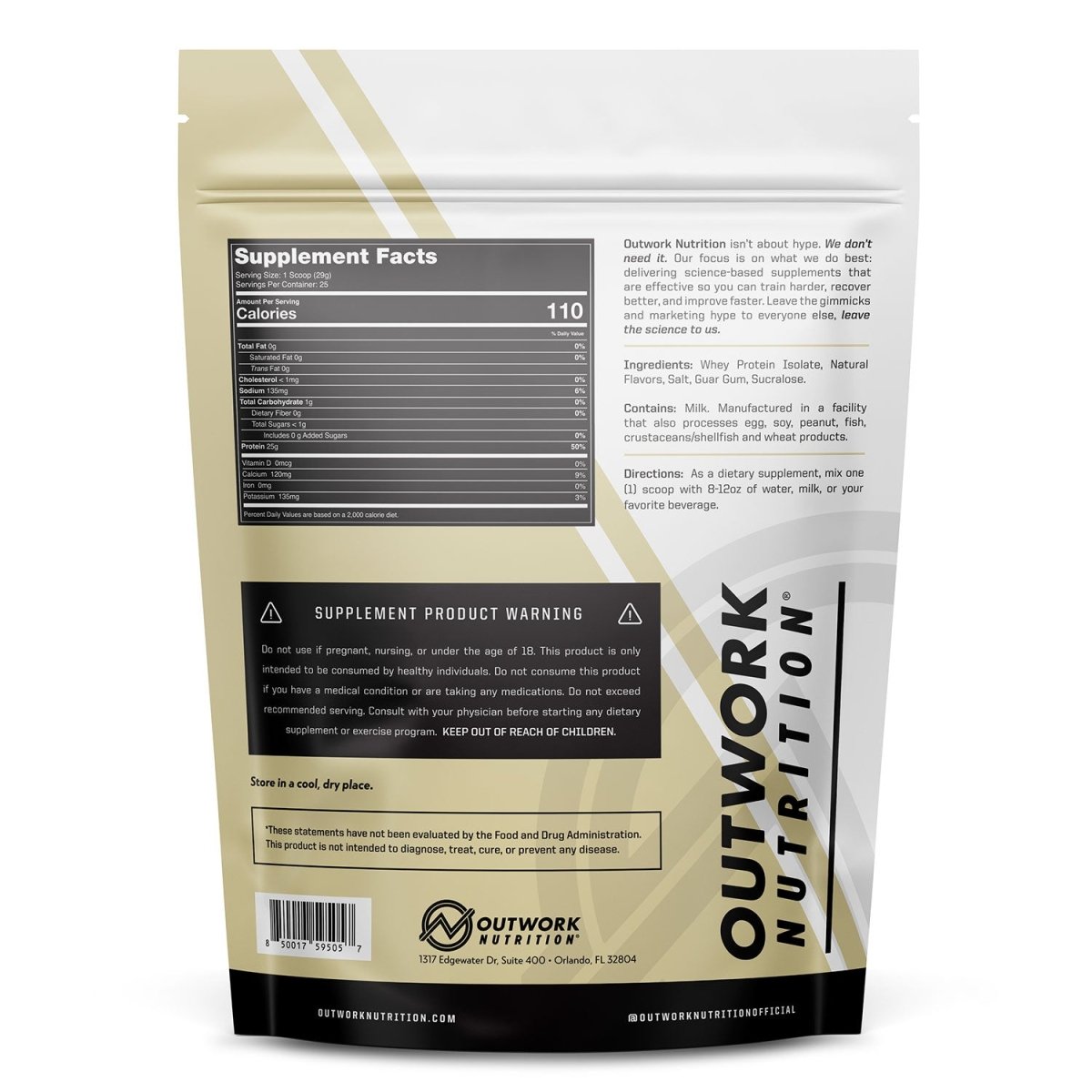 Build Whey Protein - Outwork Nutrition
