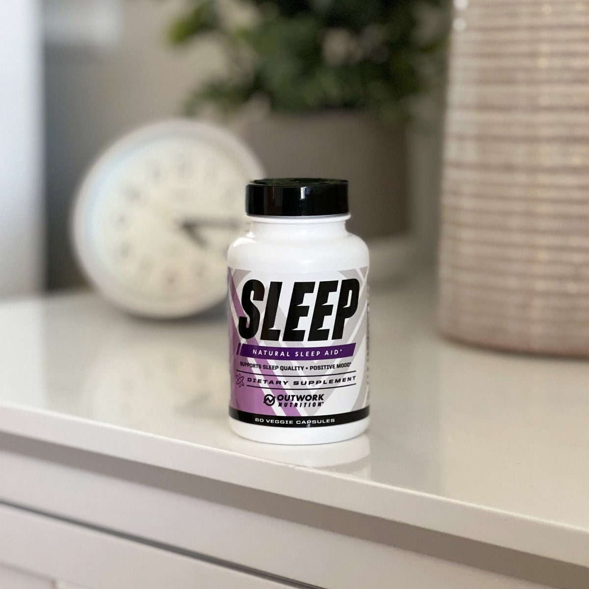Natural Sleep Aid Supplement with Melatonin & L-Theanine – Outwork